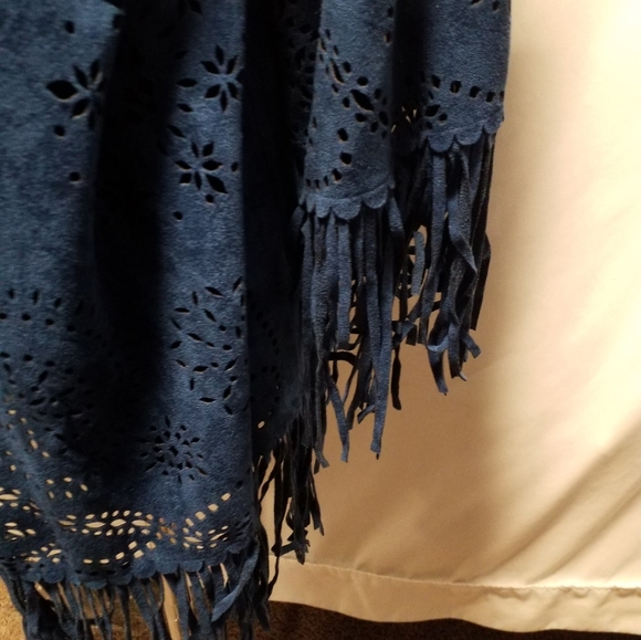 Royal Blue Southwestern style jacket - Picture 5 of 6